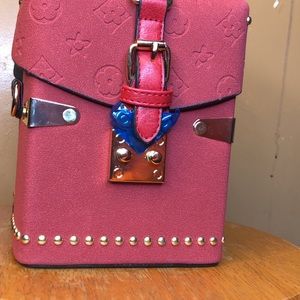 Lipstick red fashionable girly bag